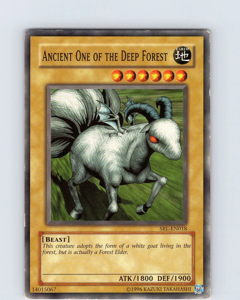 Yu-Gi-Oh TCG Ancient One Of The Deep Forest SRL-018 Unlimited Common Played MP - Image 1 of 2