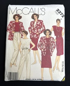 McCall's 2372 Misses Jacket, Top, Skirt, Pants Vintage 1986 Pattern size 8 Uncut - Bild 1 von 2