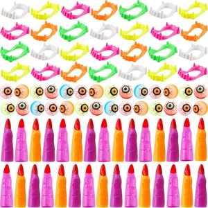 90 juguetes halloween ojos plasticos dedos bruja colmillos vampiro sorpresa - Bild 1 von 12