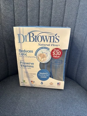 Dr. Brown's Flujo Natural Biberón Recién Nacido Conjunto de Alimentación Set de Regalo Caja Foto 1 de 4
