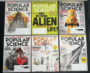 Popular Science Magazines 2015 Lot of 6 - Excellent Condition -See Description - Picture 1 of 3