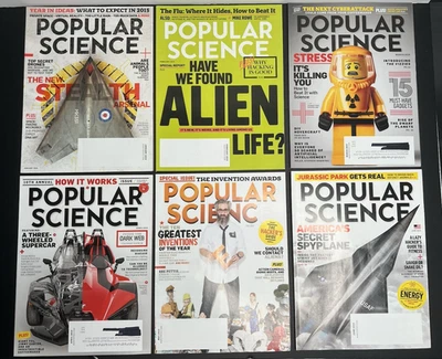 Popular Science Magazines 2015 Lot of 6 - Excellent Condition -See Description - Image 1 of 3