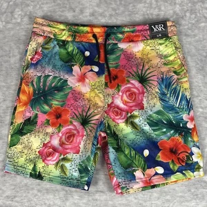 NWT Young & Reckless Floral Hawaiian Casual Shorts Size Large Y&R Loungewear - Picture 1 of 15