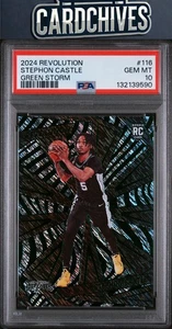 Stephon Castle 2024-25 Panini Revolution #116 Green Storm #/149 PSA 10 POP 2 - Bild 1 von 2