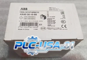 1 Stück Brandneu ABB AX40-30-10-80 Schütz 220-230V 50Hz Schnelle Lieferung - Bild 1 von 4