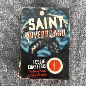 Saint Overboard Leslie Charteris Hardcover Dust Jacket 1941 Triangle Books - Imagen 1 de 8