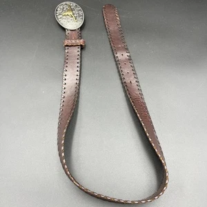 Cinturón Miss Me Western Cuero Marrón Talla M/L - 43.5" desde la hebilla hasta el extremo - Imagen 1 de 6