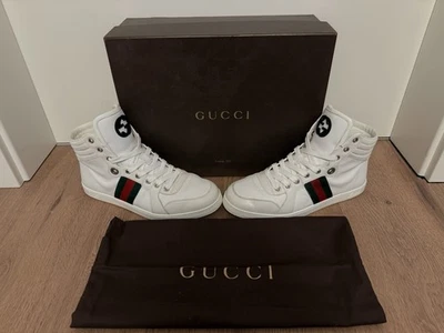 Gucci High Top Sneaker | Weiß | 42,5 (8½) | OVP & Staubbeutel | Made in Italy - Bild 1 von 4