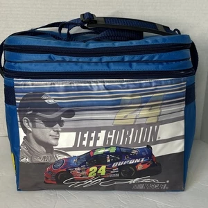 Jeff Gordon Lunch Box #24 Dupont Chevy Race Car Driver Blue Insulated W Strap - Picture 1 of 9