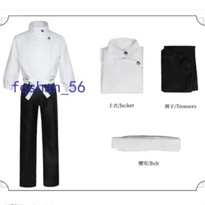 Anime Jujutsu Kaisen Yuta Okkotsu Cosplay Costume Tops Pants Belt Party Uniforms - Picture 1 of 8