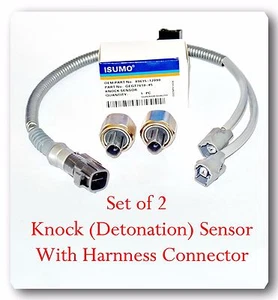 Brand ISUMO Kit 2 Pieces Knock Sensor With Harness Fits: Lexus Toyota 1999-2006 - Picture 1 of 6