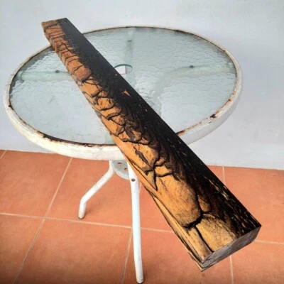 Madera exótica Burl blanco y negro 3 1/4" x 34" x 1 1/2" #PD75 Foto 1 de 4