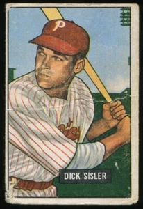 1951 Bowman #52 Dick Sisler Philadelphia Phillies - Picture 1 of 2