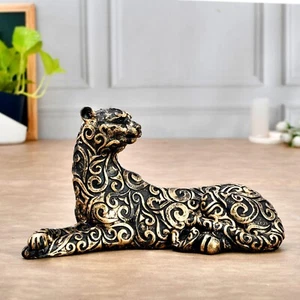 Elegant Resin Panther Statue | Home Decor Accent | Handcrafted Art Sculpture - Picture 1 of 4