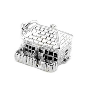 STERLING SILVER OPENING COUNTRY COTTAGE CHARM - Picture 1 of 3