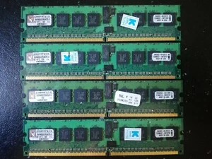 KINGSTON KVR400D2R3K2 KVR400D2R3 512MB PC2-3200R DDR2 400Mhz REGISTERED ECC DIMM - Foto 1 di 2