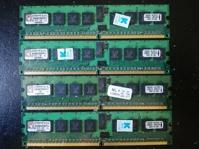 KINGSTON KVR400D2R3K2 KVR400D2R3 512MB PC2-3200R DDR2 400Mhz REGISTERED ECC DIMM - Immagine 1 di 2