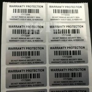300 ~ Warranty Protection Security Seal Sticker ,  Warranty Void Label Stickers  - Picture 1 of 3