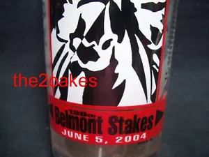 2004 Belmont Stakes Race Track 136th Running Glass Tumbler Horse - Picture 1 of 3