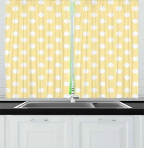 Nursery Baby Kitchen Curtains 2 Panel Set Window Drapes 55" X 39" Ambesonne - Picture 1 of 28