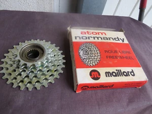 ATOM NORMANDY MAILLARD FREEWHEEL 6 SPEED.13-28 ROAD RACING COGS BICYCLE VINTAGE - Picture 1 of 4