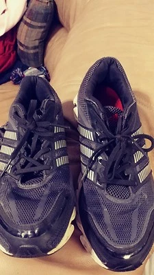 Zapato Adidas Hombre Talla 10 Negro Adipreno + Sintético Correr,  Foto 1 de 4