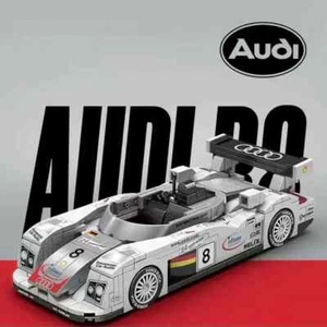 Audi Le Mans R8 8-Wide 1:32 Scale 400 Piece Speed Champion Car - Picture 1 of 4