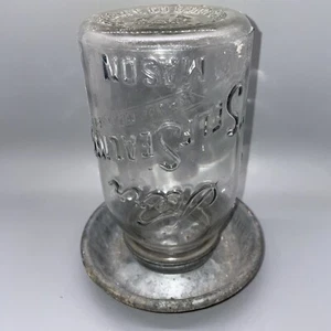 Vintage Chicken Waterer With Kerr Mason Jar - Picture 1 of 6