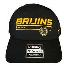 Boston Bruins Dad Hat 3D Logo Side Logo Black Adjustable NHL Hockey Cap NWT