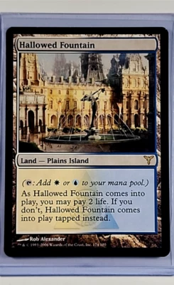 2006 MTG Magic the Gathering DIS Dissension #174 Hallowed Fountain LP - Image 1 of 2