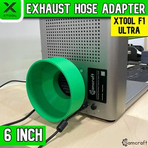 xTool F1 Ultra Exhaust Hose Adapter 6 inch, Exhaust Pipe, Smoke Extraction - Picture 1 of 7