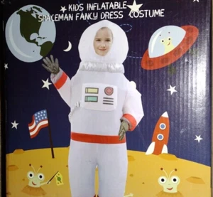 Aufblasbares Raumfahrer Kostüm Blow Up Kostüme aufblasbar PASST BIS ZU 4'9" KINDER - Bild 1 von 4