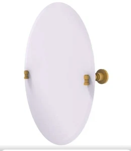 Allied Brass WS-91-SGL Frameless Oval Tilt Mirror with Beveled Edge Spanish Gold - Picture 1 of 6