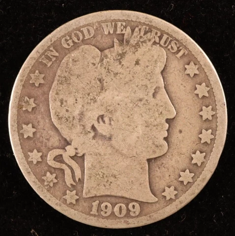 1909-O Silver Barber Half Dollar (#JG01-012) - Avg Circulated with Good Details! Cover