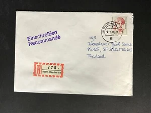Germany #1475//9N532 Famous Women Dauerserie Cover to Finland #933 - Picture 1 of 1