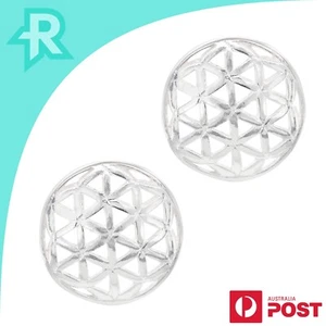 Flower of Life Sterling Silver 925 Stud Earrings - Bild 1 von 6