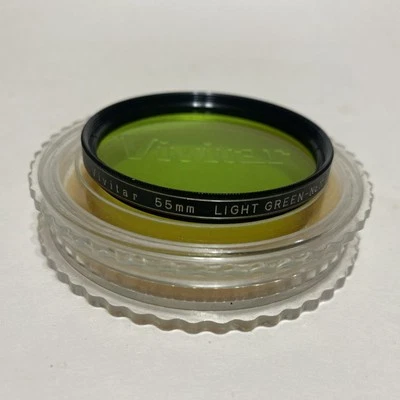 Vivitar 55mm Light Green (X1) Lens Filter For B&W Photography Camera - Image 1 of 4