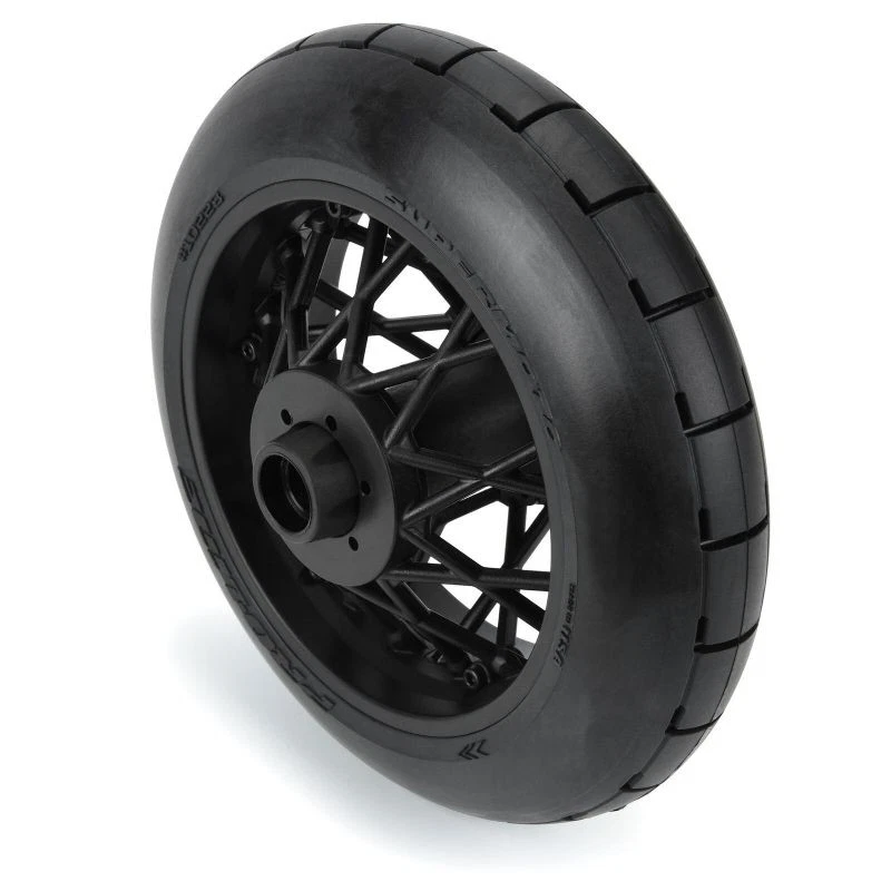 Proline Racing 1022310 1/4 Supermoto Tire Rear MTD Black Wheel: PM-MX - Image 1 of 1