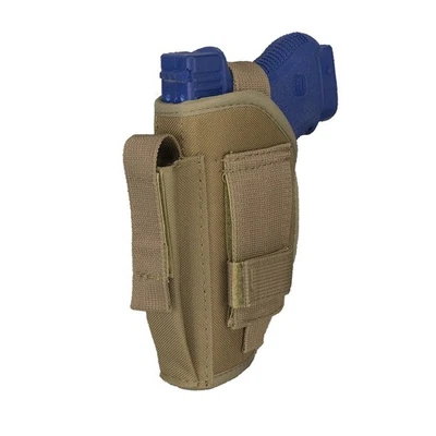 NcStar Universal Belt Holster w/ Mag Pouch/ Right Hand/ Full to Sub-Compact TAN - Image 1 of 4