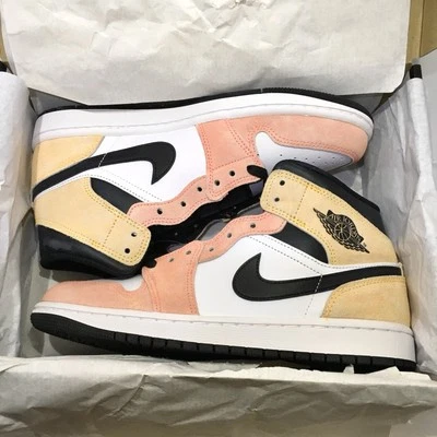 NUEVO Nike Air Jordan 1 Mid SE Flight Club Tenis Ámbar/blanco/negro Para Hombres Talla 8 Foto 1 de 4