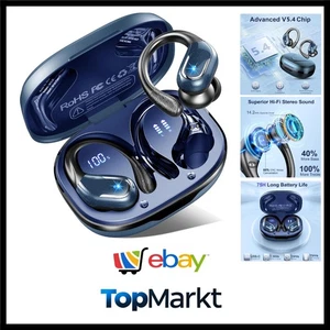Bluetooth Kopfhörer 5.4 Sport, 75Std Kopfhörer Kabellos Bluetooth, HiFi Stere... - Bild 1 von 8