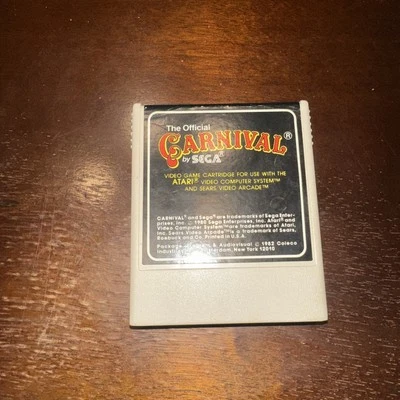 Carnival (ATARI 2600 VSC, 1982) TESTED WORKS Clean Cartridge Nice  - Image 1 of 2