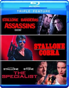 Assassins / Cobra / The Specialist (Blu-Ray) Brand New & Sealed - Region A & B - Picture 1 of 2