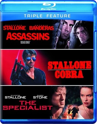 Assassins / Cobra / The Specialist (Blu-Ray) Nuevo y Sellado - Región A y B Foto 1 de 2