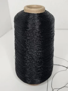 Kyototex Filato Metallizzato Abigail Nero #10P – 500g Cono Giappone - Foto 1 di 5
