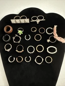22 Item Junk Ring Lot (lot #46) - Picture 1 of 9