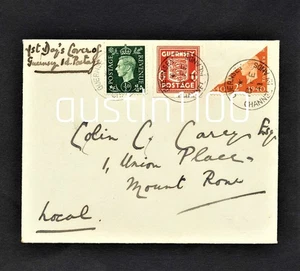 Excellent Channel Islands 1941 Guernsey Arms First Day Cover plus Bi-sect - Picture 1 of 1