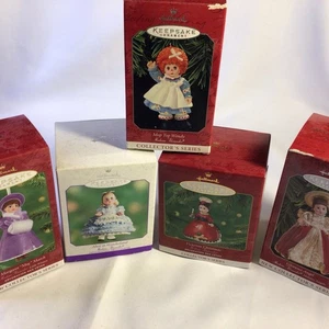 HALLMARK KEEPSAKE ORNAMENTS MADAME ALEXANDER THEME NEW IN BOXES SET OF 5 - Picture 1 of 18