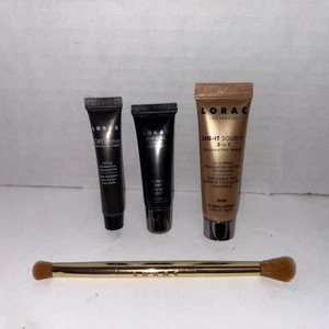 Lorac Set W/Bonus Brush! Eye Shadow Primer, Face Primer, Illuminating Primer - Picture 1 of 2