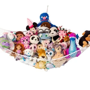 Stuffed Animal Hammock | Corner Hanging Organizer, Toy Storage, Stuffed Anima... - Picture 1 of 6